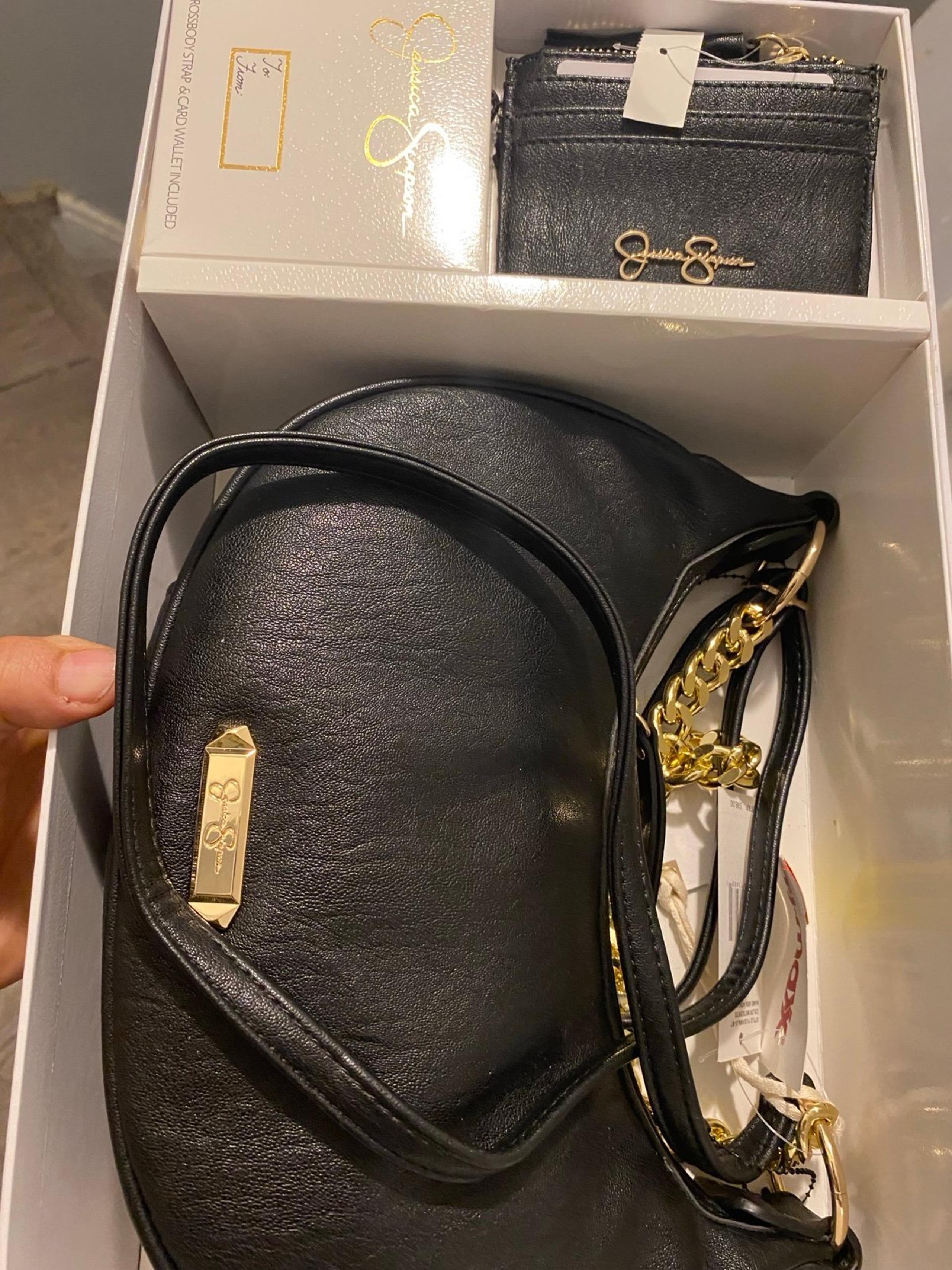 Jessica Simpson Landon Crossbody Purse/wallet Cornsilk 8" X 5 1/2" bag