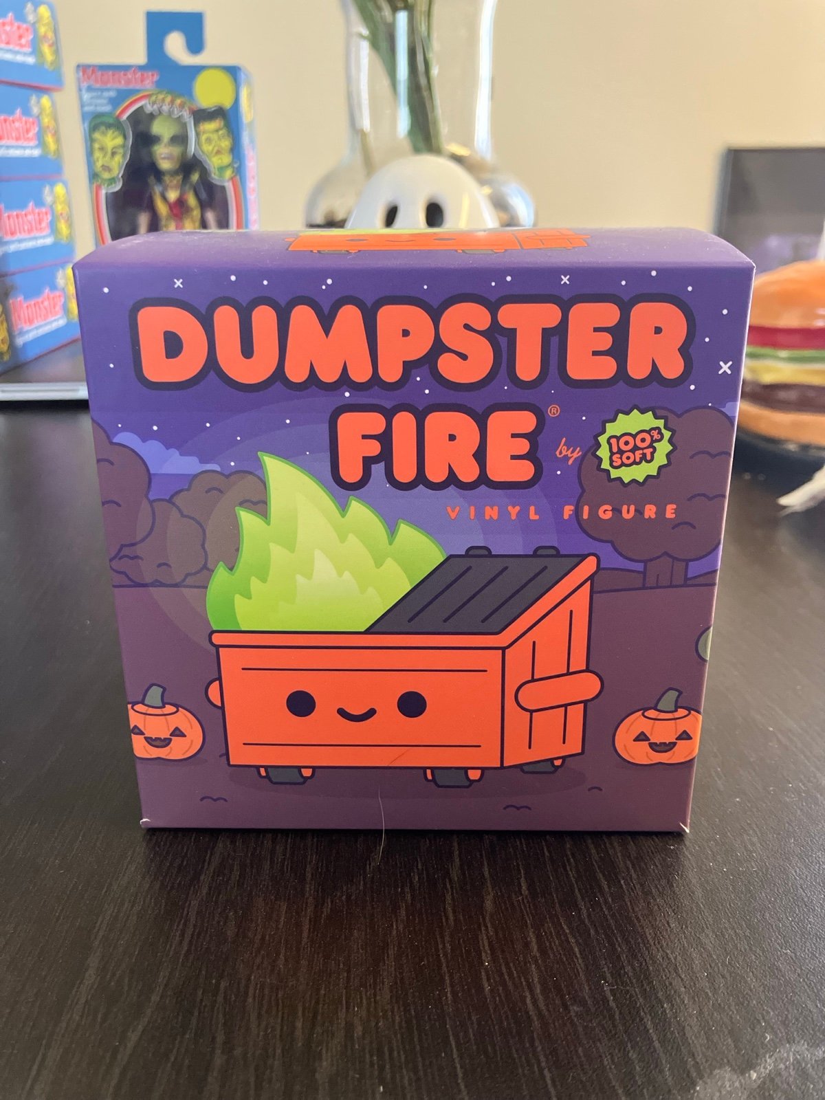 100% Soft Dumpster Fire Halloween Edition Vinyl Figure