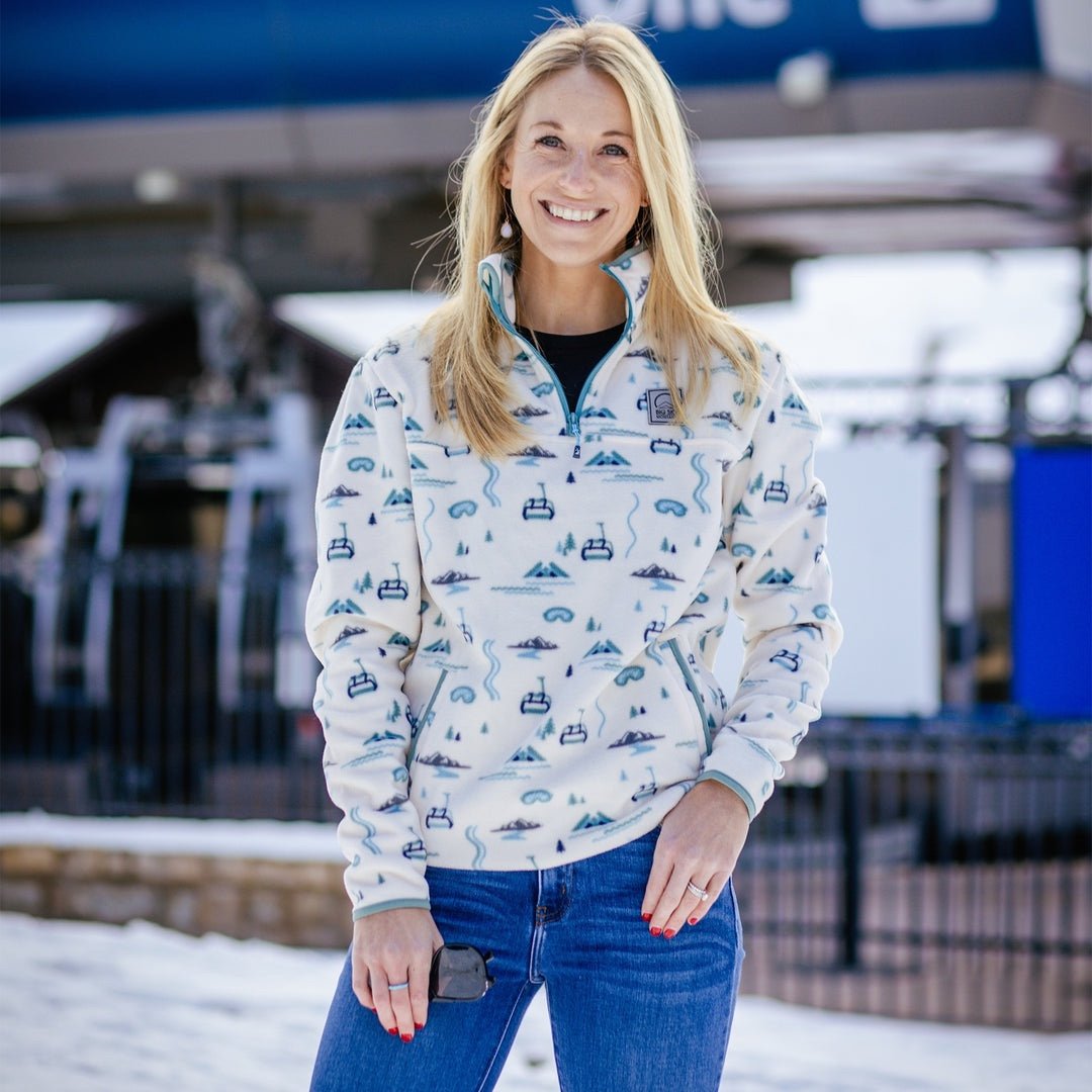 Lifty Ivory Fleece Quarter Zip