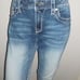 ROCK REVIVAL MS SIZE 29 MEDIUM WASH AUDRINA MID-RISE CURVY CAPRI DENIM JEANS