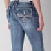ROCK REVIVAL MS SIZE 29 MEDIUM WASH AUDRINA MID-RISE CURVY CAPRI DENIM JEANS