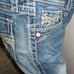 ROCK REVIVAL MS SIZE 29 MEDIUM WASH AUDRINA MID-RISE CURVY CAPRI DENIM JEANS
