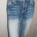 ROCK REVIVAL MS SIZE 29 MEDIUM WASH AUDRINA MID-RISE CURVY CAPRI DENIM JEANS