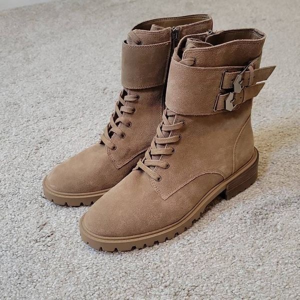 Vince Camuto Women's Leather Lace Up Boots Size 7.5