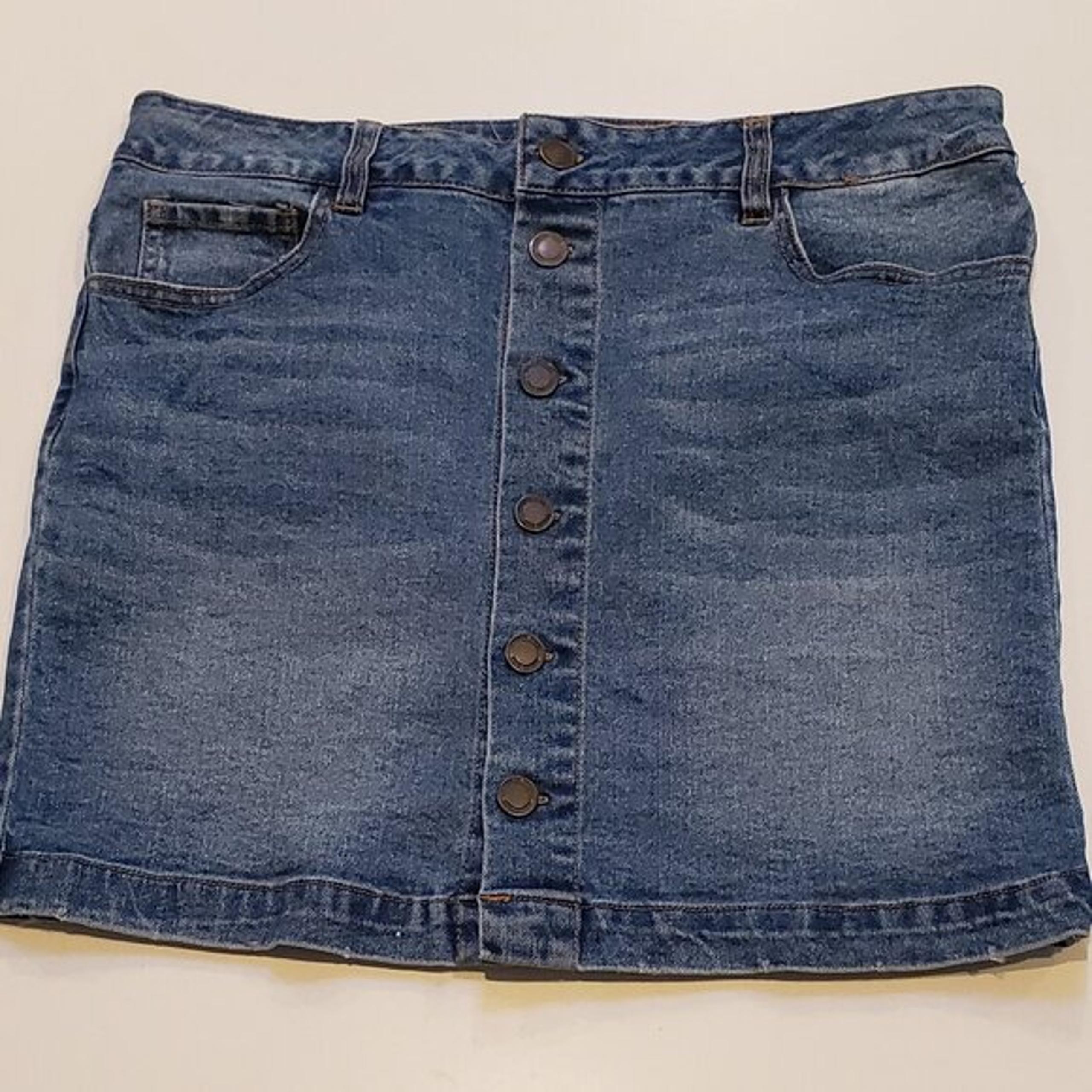 Angel Kiss Short Stretch Denim Jean Skirt size 9