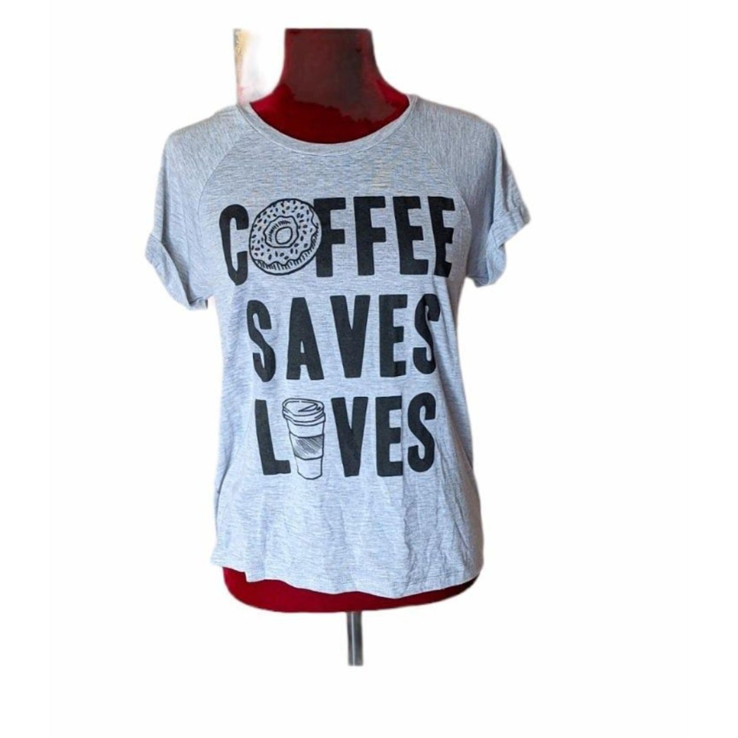 Freeze Coffee Saves Lives Grey Tshirt