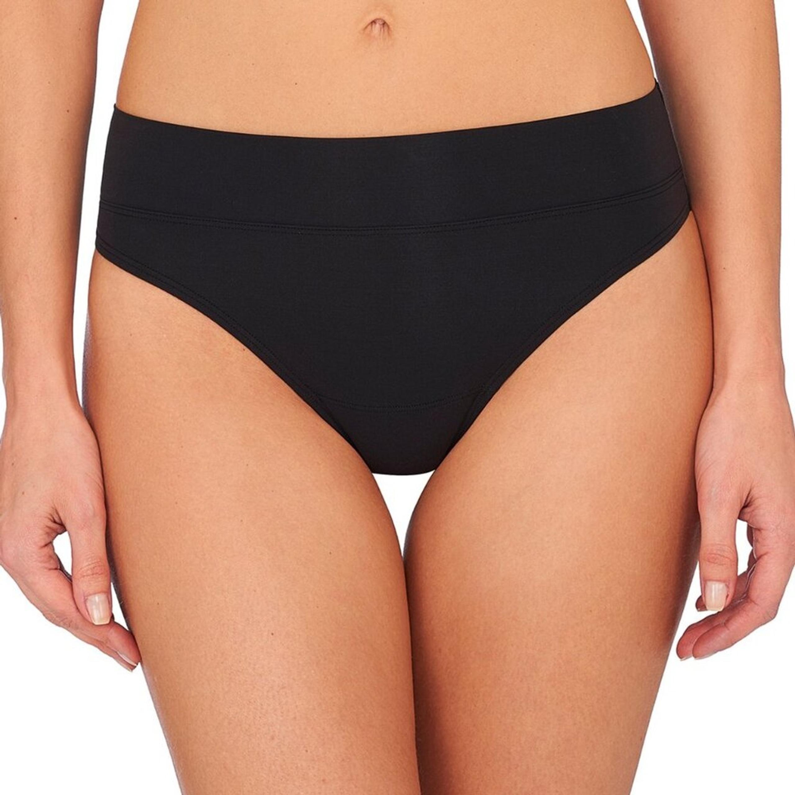 Natori Bliss Thong in Black - 3 Pack