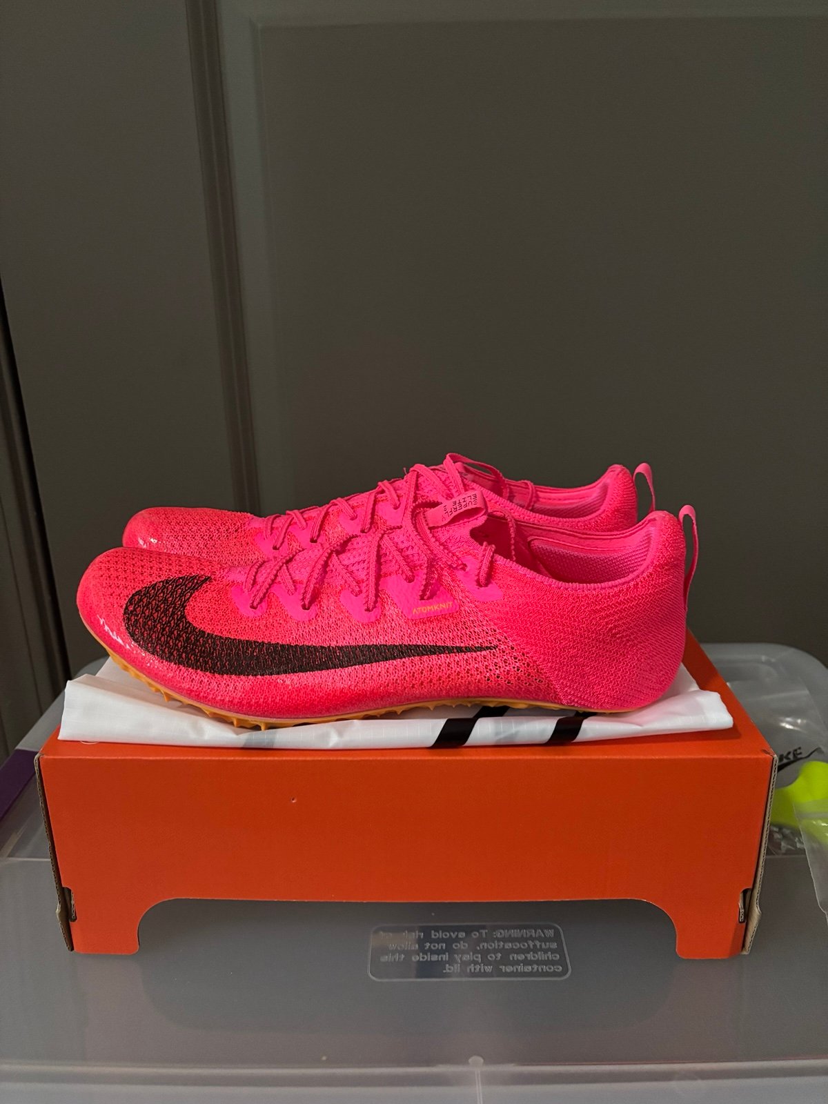NEW Mens Nike Zoom Superfly Elite 2 Hyper Pink Orange Racing Track Shoes Size 12