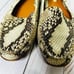 GEOX Respira Snakeskin Leather Loafers