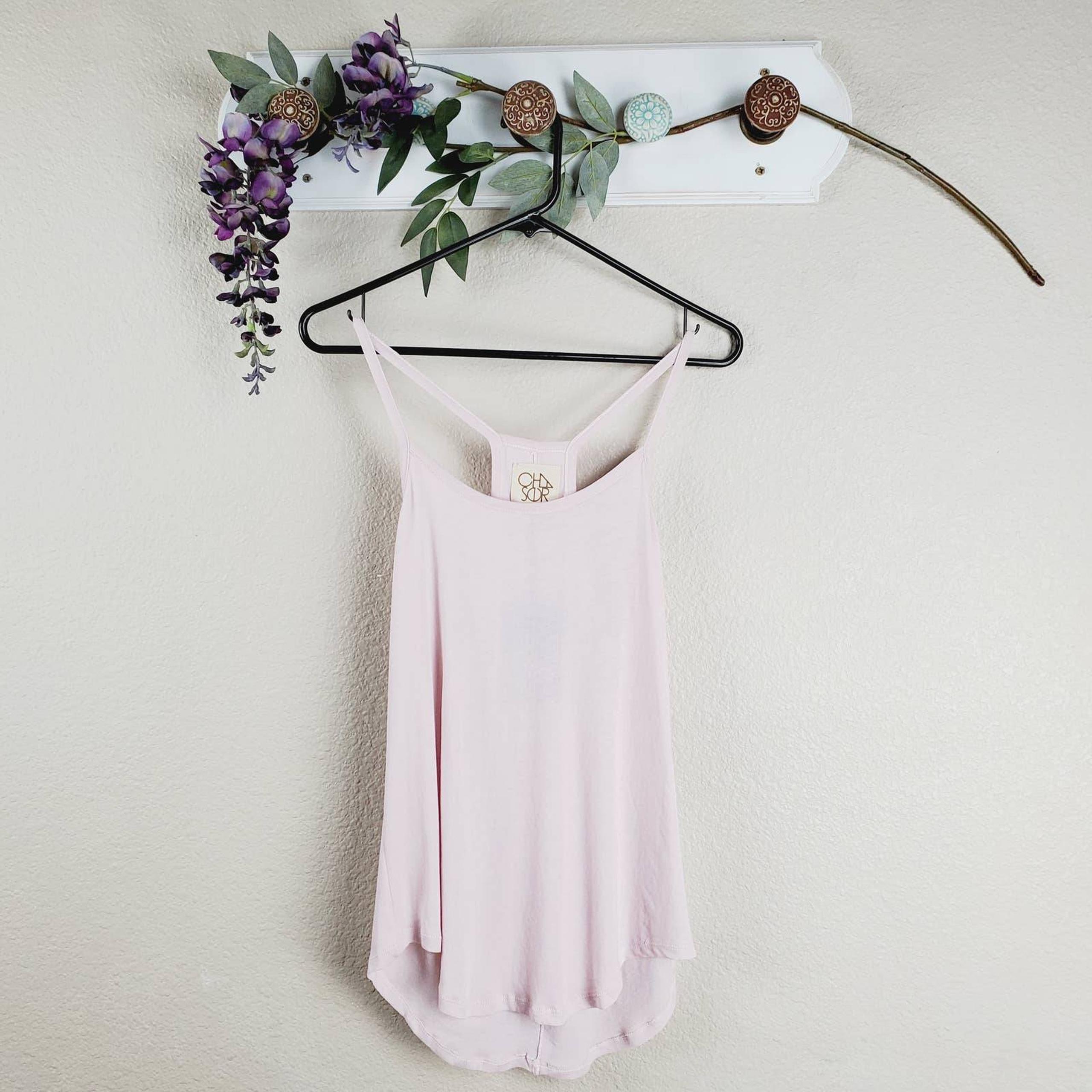 Chaser Pink Spaghetti Strap Tank Top
