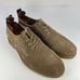 ALLSAINTS Men's Round Toe Derby shoes US 11 Tan Suede Oxford Casual Walking