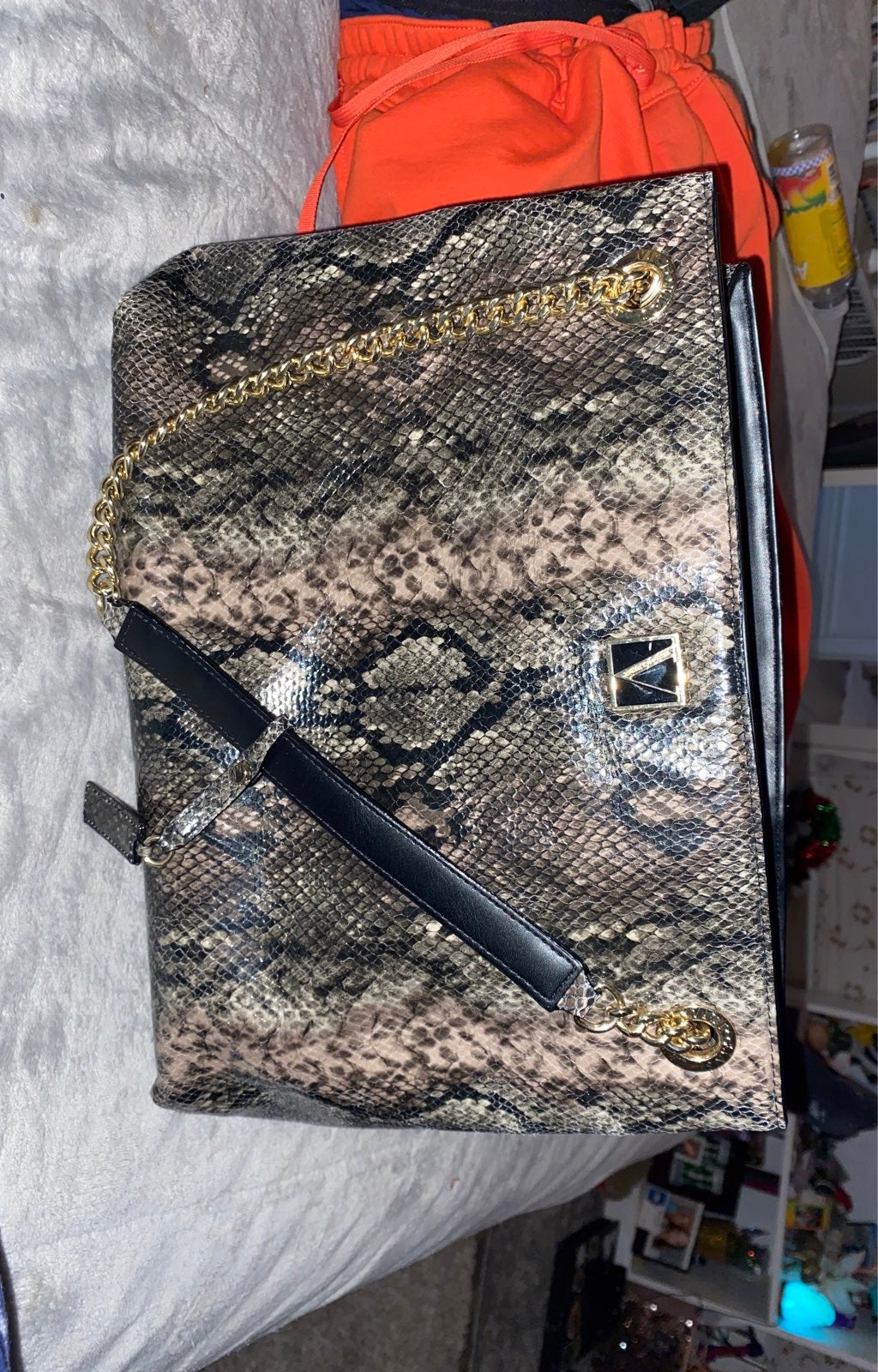snakeskin purse