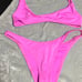 Skims recycled cheeky tanga swim 2 piece Xl neon orchid
