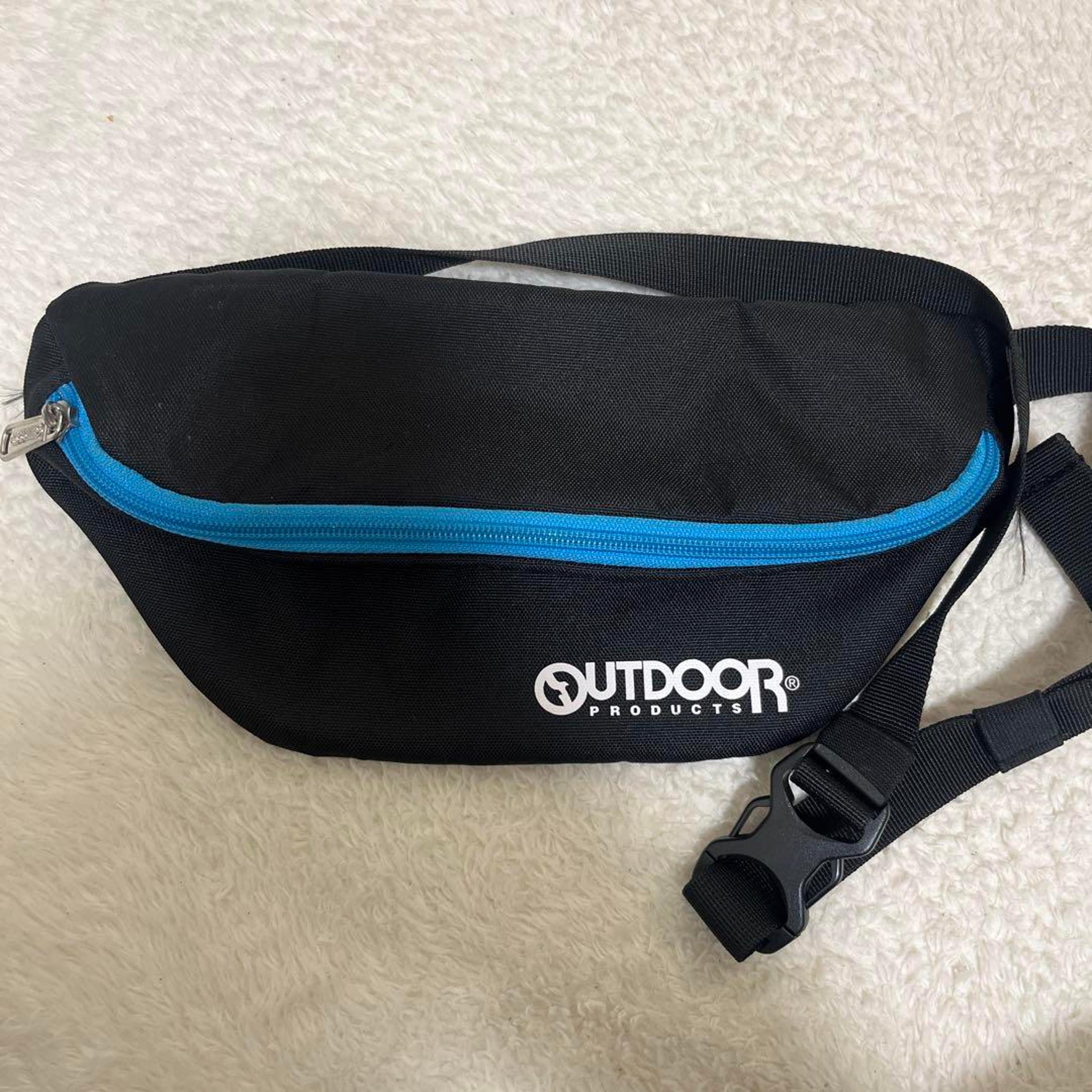 Men's Shoulder Bag, Black & Blue, Adjustable Strap, Lightweight, Outdoor Products