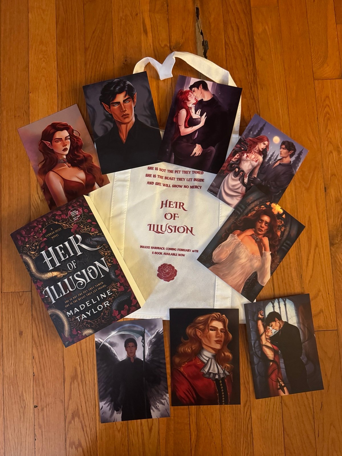 *SIGNED* ARC Heir of Illusion Bag + Art by Madeline Taylor