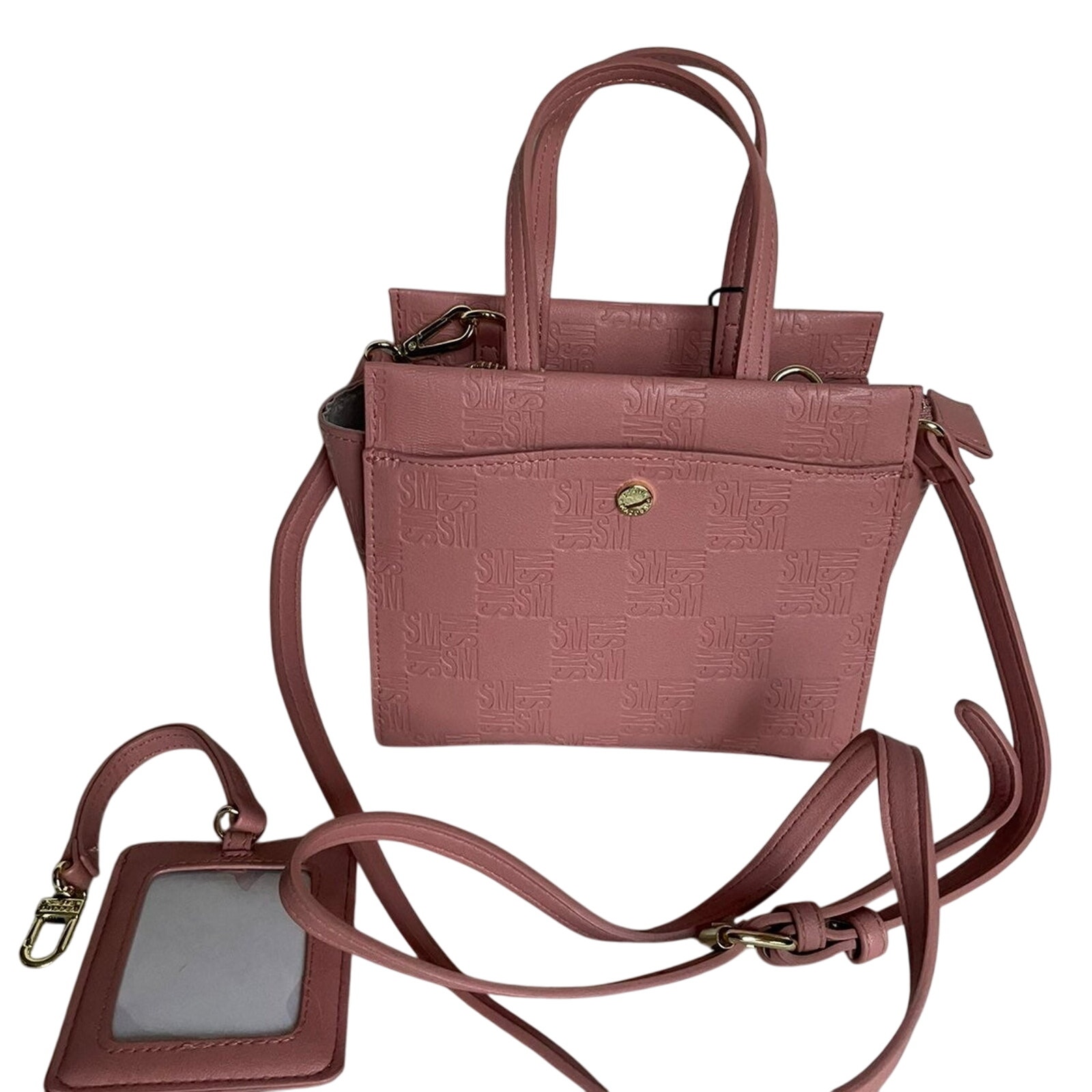 Brand New Classic STEVE MADDEN Pink BLUSH Dome Handbag Purse Satchel Vegan