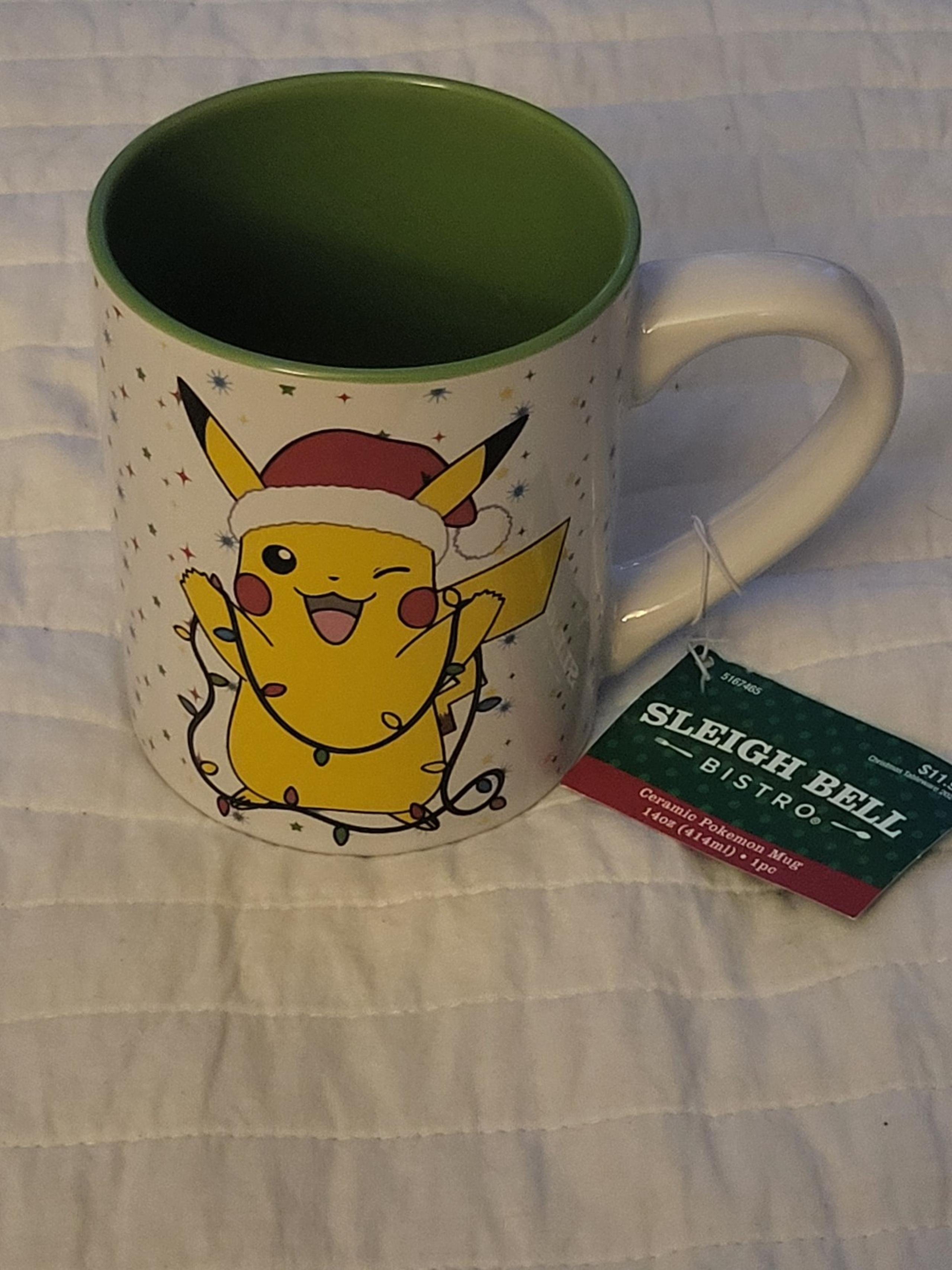 MugSleigh Bell Ceramic 14oz Christmas Pokeman Coffee Mug BB02B51019