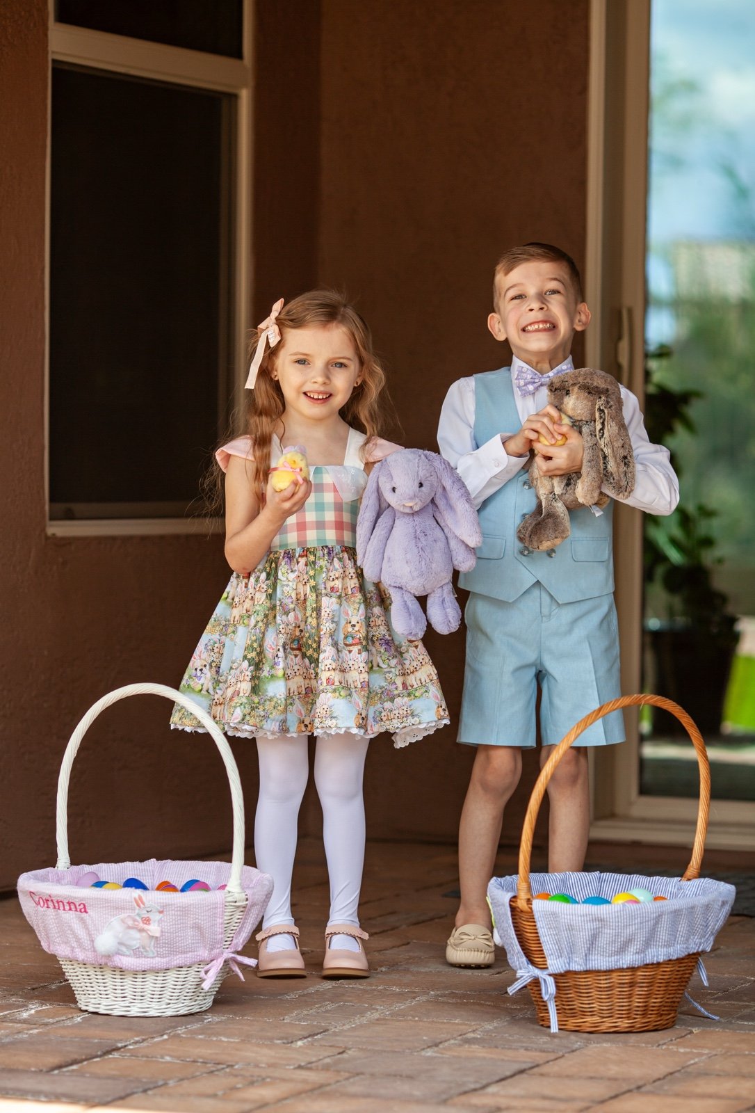 4T Handmade Easter Puppies Dress