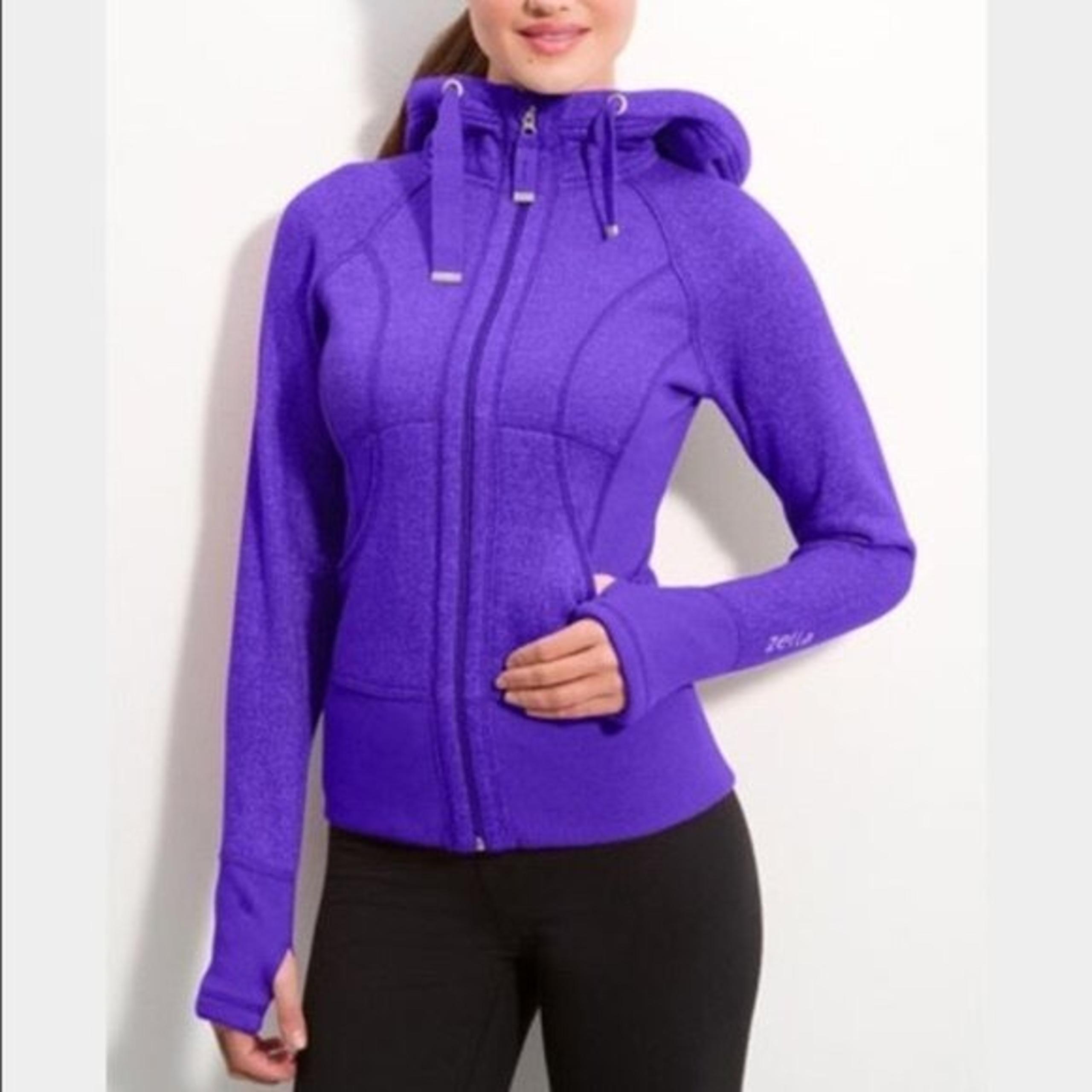 Zella Indigo Zip Hooded Sweater XS
