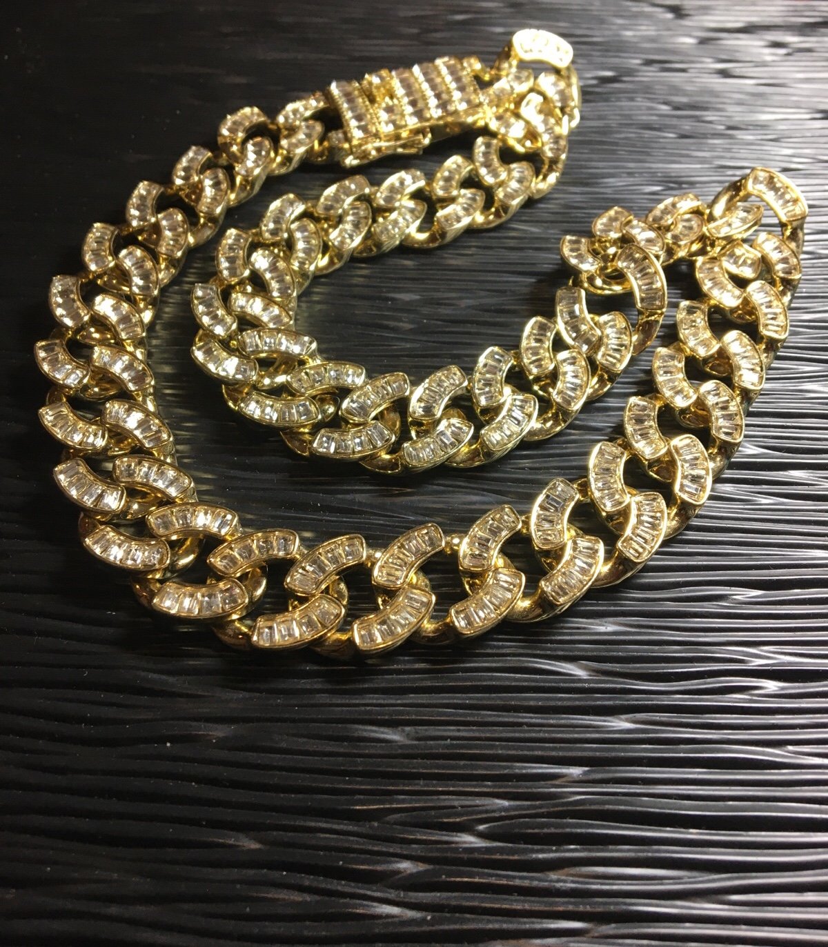 14K Gold plated Iced out Miami Cuban Chain