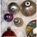 Vtg Indent Mercury Glass Micah Christmas Ornaments Mark Germany Poland Stunning!