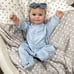 Reborn Baby Doll 20 Inch Lifelike Smiling Newborn Girl Doll Blue Eyes