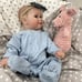 Reborn Baby Doll 20 Inch Lifelike Smiling Newborn Girl Doll Blue Eyes