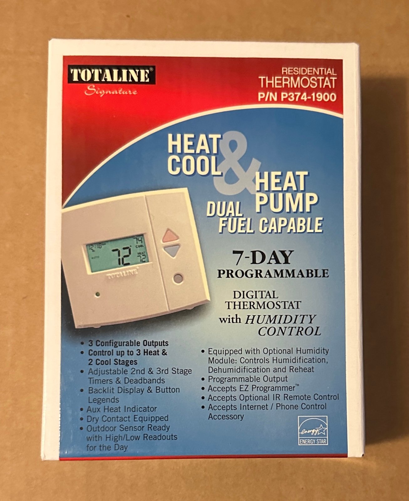 素敵な 2-Cool/3-Heat P374-1900 Totaline 7 Programmable Day ミュージック