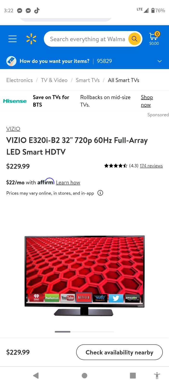 Vizio smart tv