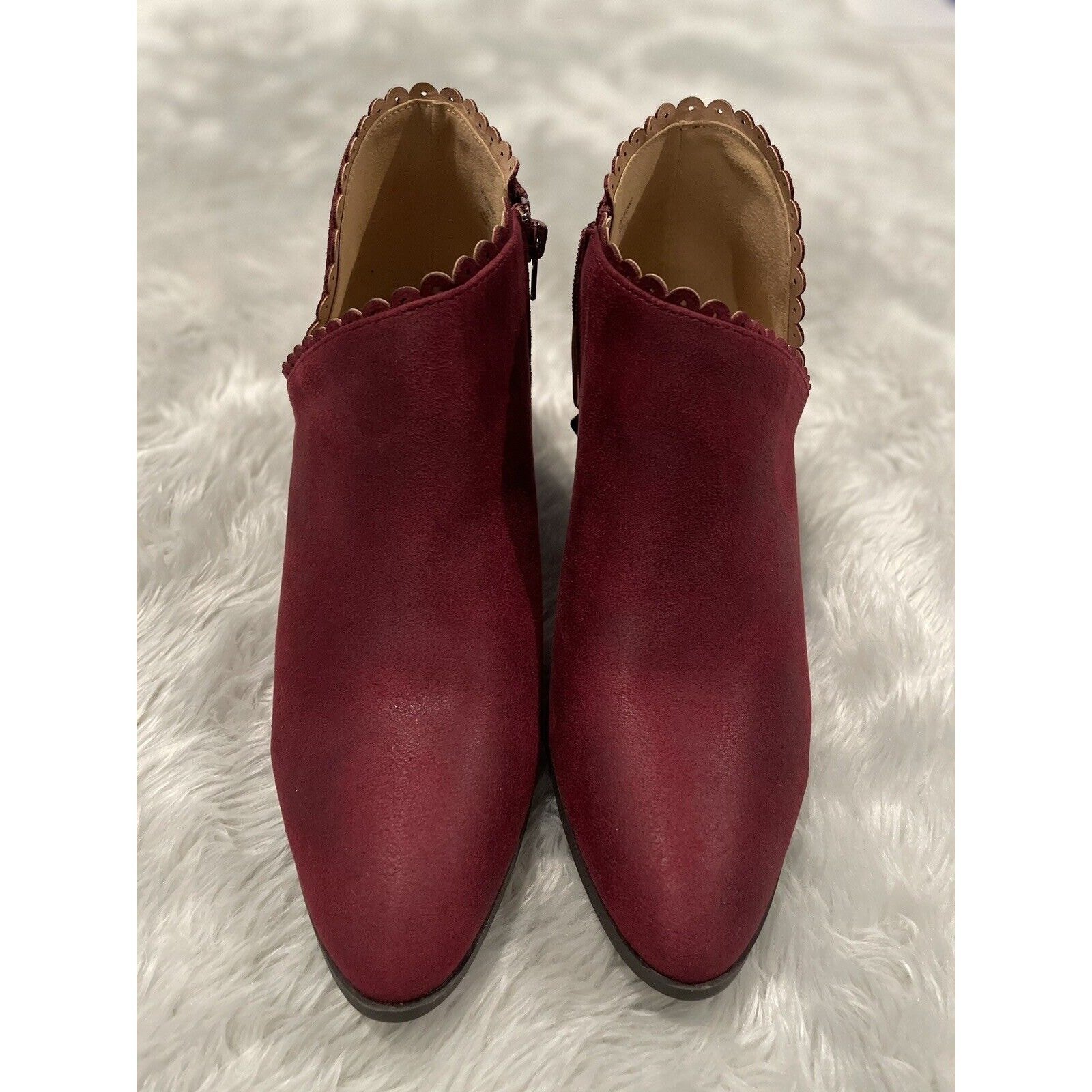 Journee Collection Womens Tes Wine 11M Ankle Booties PO#004986