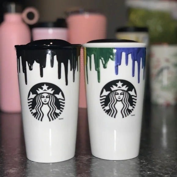 Starbucks Band of Outsiders Drip Ceramic Tumblers
