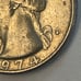 1974 D quarter error