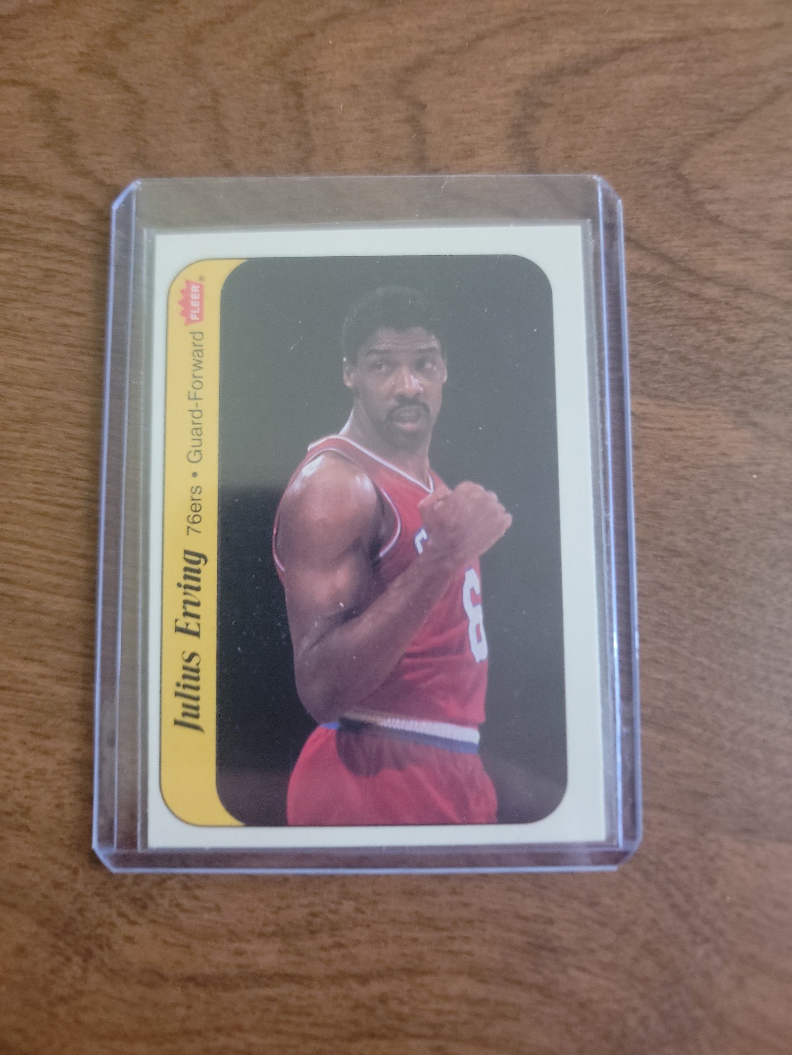 1986 Fleer basketball Julius Erving Sticker 5 of 11