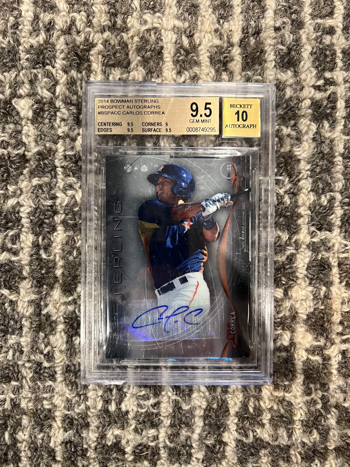 2014 Carlos Correa Bowman Sterling Auto BGS