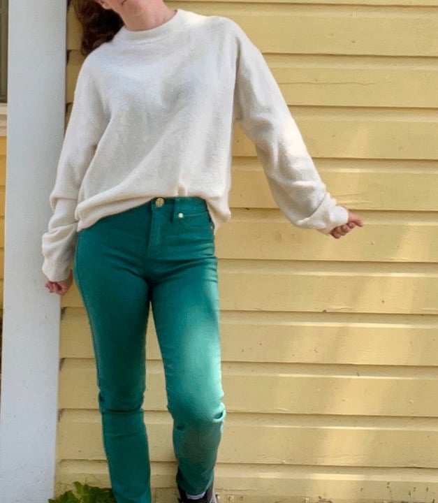 Lilly Pulitzer Mid-Rise Skinny Jeans Green Like New