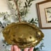 Antique French Bronze Brass Cherub Ashtray