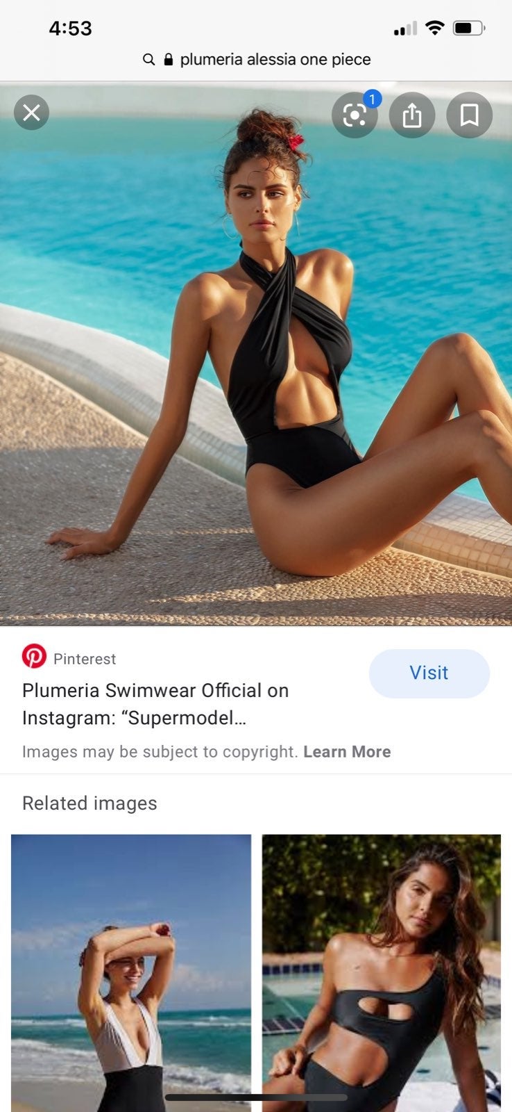 One piece bikini by plumeria swim size S