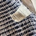 Navy blue gingham two piece set