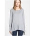 Joie Leticia B. Shark Bite Sweater Gray Size Large