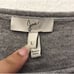 Joie Leticia B. Shark Bite Sweater Gray Size Large