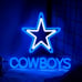 Cowboy Neon Sign - Dimmer Cowboys Pentagram Neon Light 13.7 X 12.5 Inch