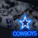 Cowboy Neon Sign - Dimmer Cowboys Pentagram Neon Light 13.7 X 12.5 Inch