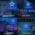 Cowboy Neon Sign - Dimmer Cowboys Pentagram Neon Light 13.7 X 12.5 Inch