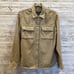 Vintage Polo Jeans Co. Ralph Lauren Womens L Shirt Military Tan Khaki Canvas