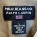 Vintage Polo Jeans Co. Ralph Lauren Womens L Shirt Military Tan Khaki Canvas