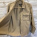 Vintage Polo Jeans Co. Ralph Lauren Womens L Shirt Military Tan Khaki Canvas
