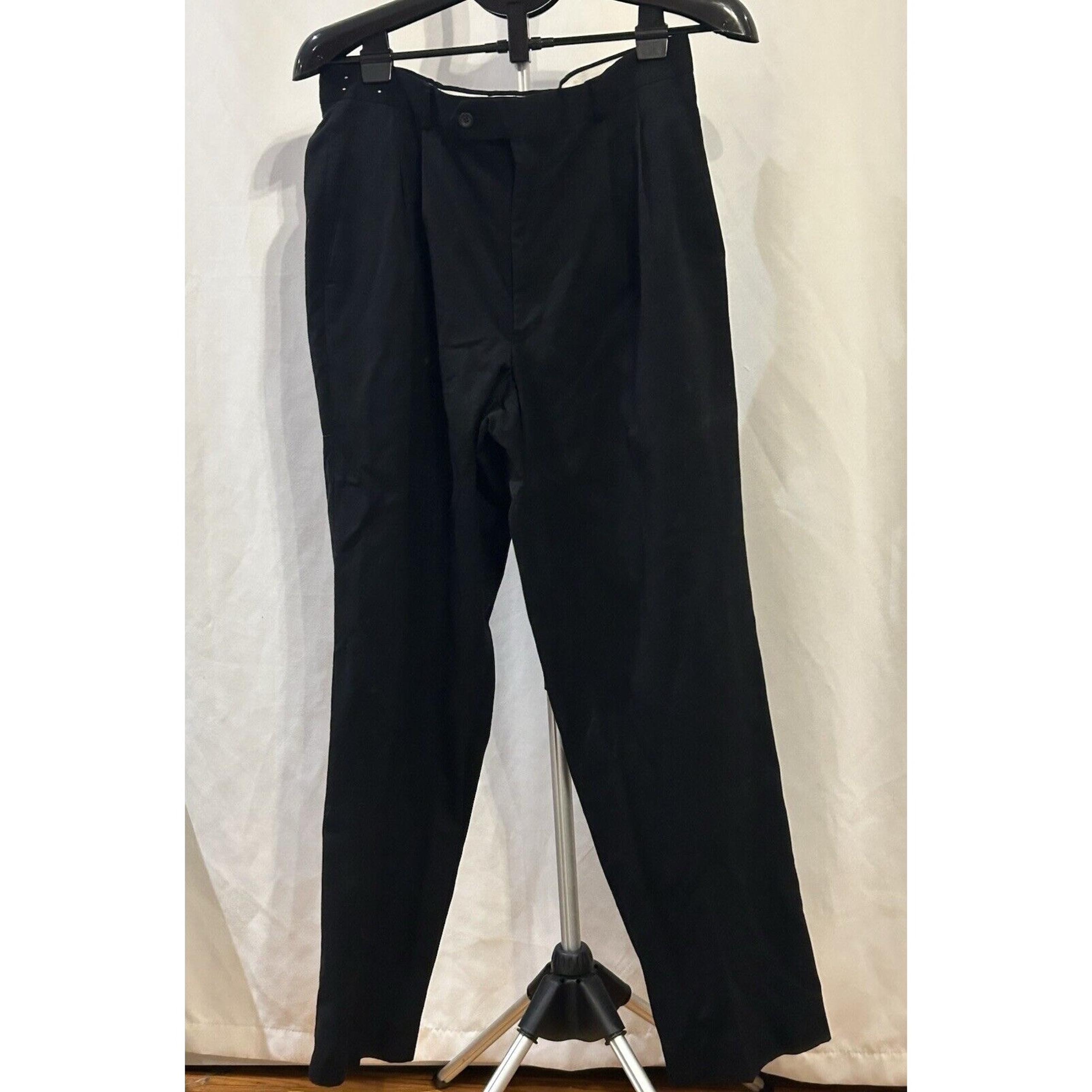 Barrington Men's Black Dress Pants 34 x 32