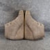 Toms Shoes Womens 7 Bootie Wedge Desert Lace Up Chukka Leather Casual Taupe Kala