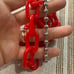 Silver Red Chain Belt Pants Jeans Chain Accessories