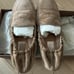 Gianvito Rossi Beige Suede Loafers